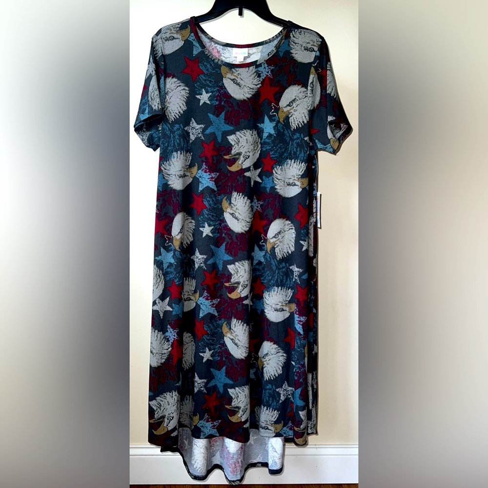 38. Lularoe Carly dress SIZE XL - Patriotic
